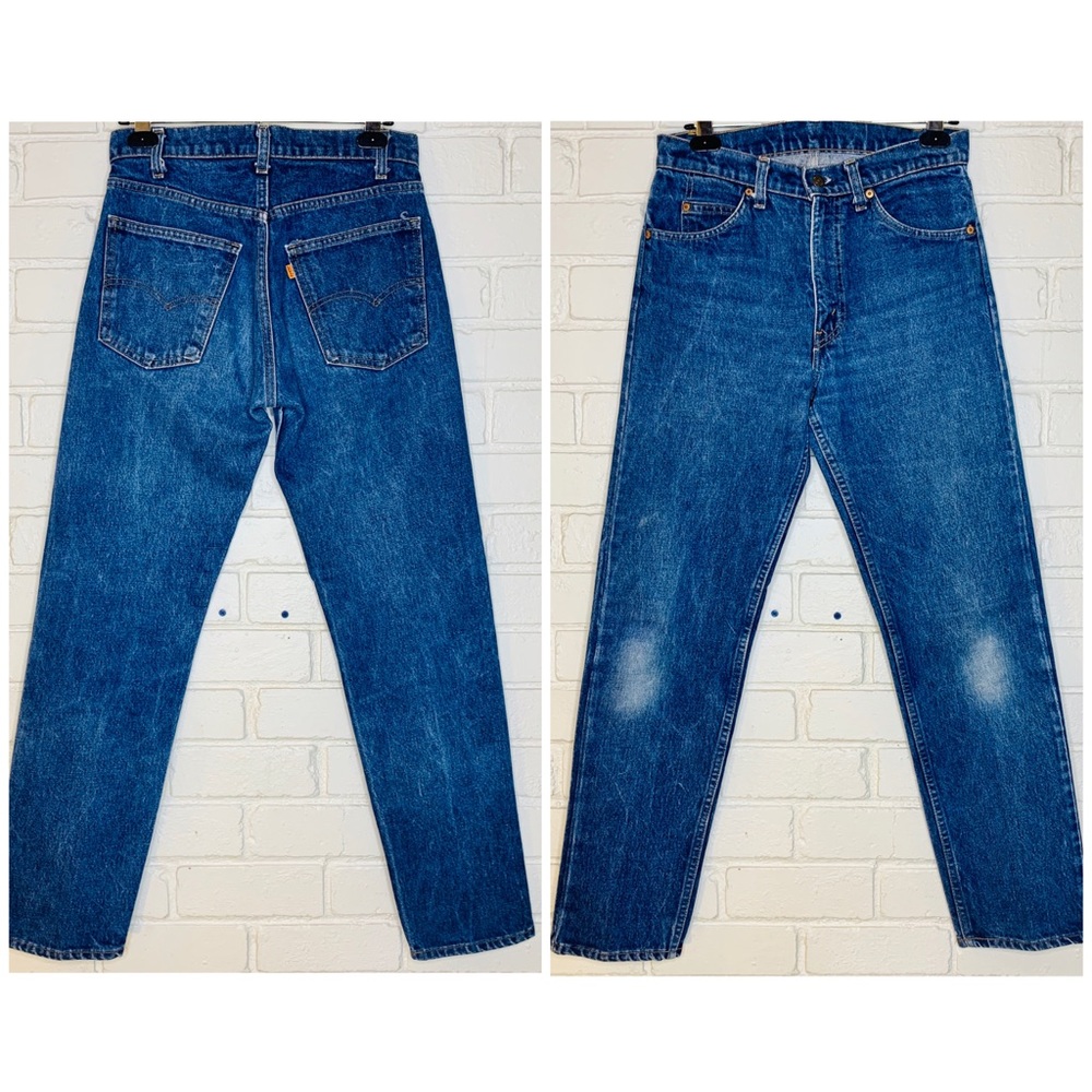 Levi’s Vintage High Rise Orange Tab Mom Jeans